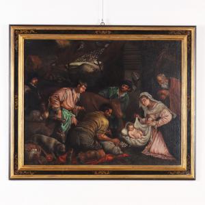 Dipinto della Bottega di Francesco Bassano - Natività