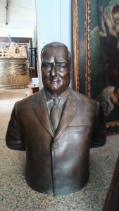 Grande scultura bronzo primi 900 fonderia marinelli firenze firmato 