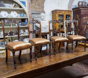 Four elegant Tuscan chairs