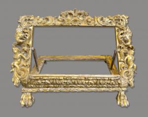 Leggio in legno di bosso intagliato, Italia settentrionale, prima metà del XVII secolo.