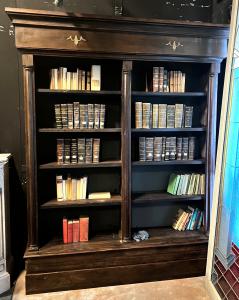 LIB168 - No. 3 of 5 walnut bookcases, 19th century, slightly different dimensions - Foto 7