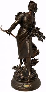 SCULTURA IN BRONZO "FANEUSE" 