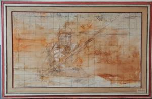 WATERCOLOR AND INDIA INK ON PAPER BY LORENZO TORNABUONI