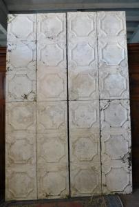 darb170 - Koloniale Decke aus geprägtem Blech, 19. Jahrhundert, 16 qm
