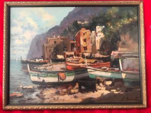 Ezelino Briante, oil on canvas, Capri Marina