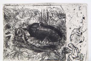 Luigi Bartolini "Scarabeo" etching, 20th century - Foto 7