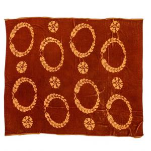 Mustard devoré velvet panel - B/1241 -