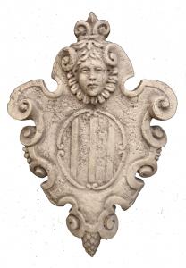 Stemma in Marmo d'Istria - Opera Veneziana - 61 x 40 cm - 19° secolo
