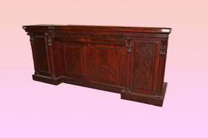 Großes englisches Servante-Sideboard aus Mahagoni und Mahagonifurnier im viktorianischen Stil aus dem 19. Jahrhundert
