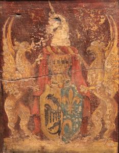 Gotische Truhe mit Wappen, Frankreich, 15. Jh. - Foto 5