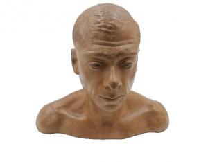 scultura mezzo busto ritratto virile datata 1946 - VINCENZI CESARINO (1914-2011