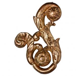 Antico fregio in legno dorato - O/7347 -