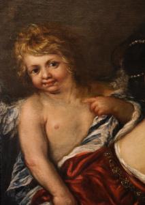 La regina Artemisia con amorino, Francesco Cairo (Milano 1607 - 1665) bottega di - Foto 5