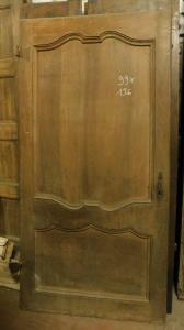 pte137 - Provenzalische Tür aus geschnitztem Nussbaumholz, 18. Jahrhundert, Maße cm B 99 x H 196