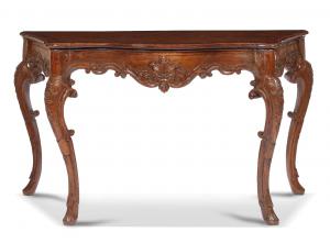 Console in legno di noce