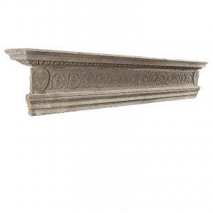 Late 15th-century Tuscan Renaissance Fireplace Architrave