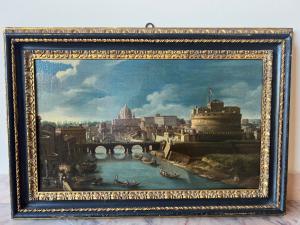 Il Tevere a Castel Sant Angelo . 