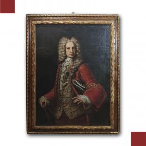 PORTRAIT D'UN GENTILHOMME DÉBUT XVIIIE SIÈCLE