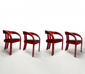 Giovanni Battista Bassi x Poltronova, Conjunto de 4 poltronas "Elisa", 1960