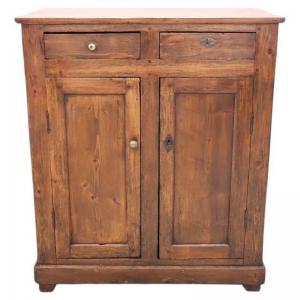 Credenza rustica in abete restaurata, primi decenni secolo XX RESTAURATA