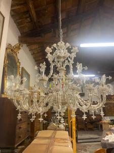 Murano-Kronleuchter in Bootsform, Maße 180x100x140h