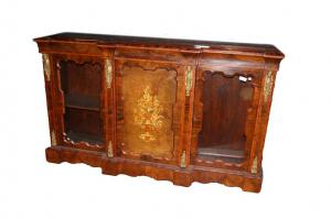 Stupenda credenza Servant in noce stile Luigi XVI inglese del 1800