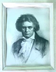 Stampa con cornice raffigurante Beethoven