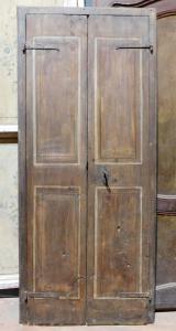 stip234 - lacquered wooden wall cabinet, 18th century, dimensions cm W 88 x H 202