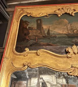 SPECC587 - 18th century wooden fireplace mirror - Foto 6