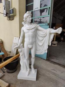 Scultura in marmo - Apollo del Belvedere - H 120 cm