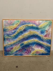 "Between Sky and Sea" Gianfranco Zaccagnino canvas modern art, 2006, 82x63cm
