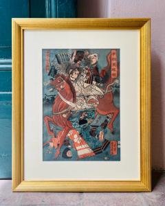 Yoshikazu Utagawa, “Taira no Masakado”, Ukiyo-e 1830 c.a.