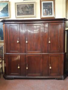 Antique two-body sacristy cupboard from Modena