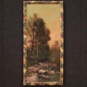 Dipinto firmato Marko paesaggio impressionista del XIX secolo