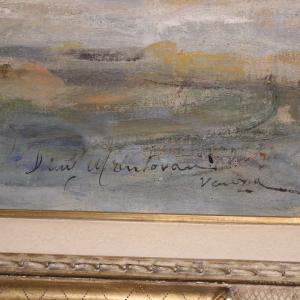 Great painting signed by Luigi Mantovani, View of Venice with the Doge's Palace - Foto 7
