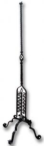 Eisenständerlampe. Jugendstil.