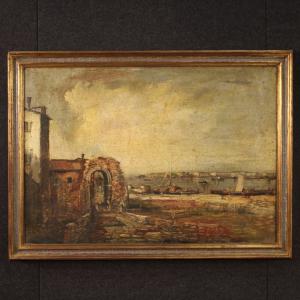 Italian seascape painting from 20th century