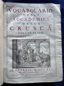 VOCABOLARIO DEGLI ACCADEMICI DELLA CRUSCA 1741 - Foto 5