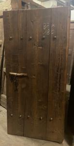 PTIR476 - Porta rustica in larice, epoca '800, misure cm L 87 x H 180