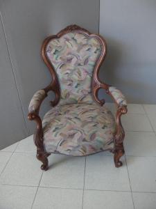 POLTRONA IN NOCE STILE LUIGI FILIPPO EPOCA 800 cm L72xP62xH98