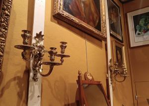 PAIR OF BRONZE SCONCES SECOND HALF XIX CENTURY - Foto 9