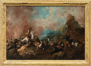 Giuseppe Zais (Forno di Canale 1709 - Treviso 1784) - Horse Battle.