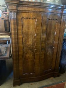 Walnut wardrobe 160x55x200h