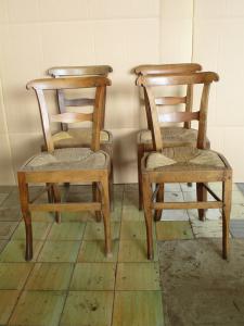 Mid-19th century walnut chairs