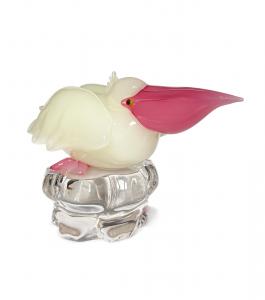 Scultura di vetro "Pellicano". Pino Signoretto, Murano, 1973 circa 