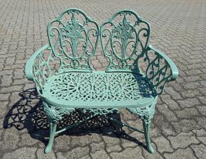 Cast iron bench