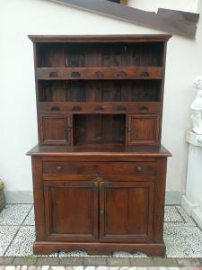 Cupboard with dresser. 126w x 50d x 202h
