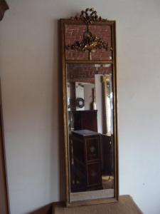 SPECCHIERA DORATA STILE LUIGI XVI EPOCA 800 cm L45xH156