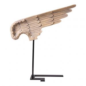 Large antique wooden wing - O/343-1.