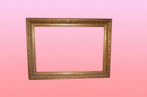 Cornice dorata foglia oro XX secolo italiana